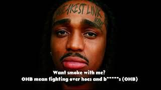 Quavo - Over H*** & B*****s Chris Brown Diss - Lyric Video