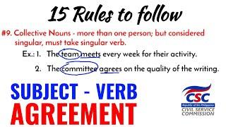 15 Rules of Subject-Verb Agreement  Simplified