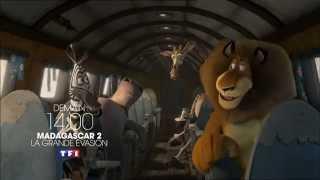 madagascar 2 la grande evasion + stuart little + il etait une fois demain TF1  21 12 2014