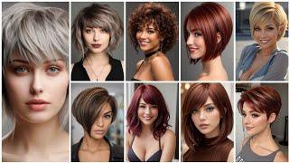 Les nouveaux styles de cheveux courts 2024Beau et attrayant adapté à tous les âges #4