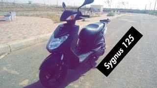 Test ride YAMAHA SYGNUS  تجربة