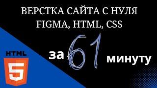 Вёрстка сайта с нуля по макету Figma  HTML CSS  Для новичков