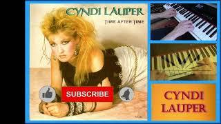 Time After Time - Cyndi Lauper - Instrumental with lyrics  subtitles 1984
