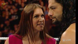 Roman Reigns Raw with Stephanie McMahon is furious