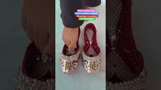 New designer elegant dulhan jutti with 78% discount extra discount on instant order #youtubeshorts