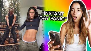 Reacting to ACTUALLY GOOD Lesbian Thirst Traps on Tik Tok ️‍