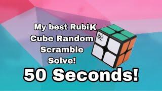My Best Rubix Cube Random Scramble Solve