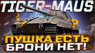 TIGER-MAUS ПУШКА ЕСТЬ БРОНИ НЕТ МИР ТАНКОВ