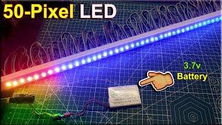 50- Pixel Led Operated On 3.7v Battery ws8211ws2812  Diwali Decoration Pixel Led Multi Colour