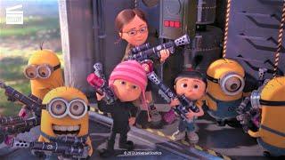 Despicable me 2  The Purple Minion Army attack  Cartoon for kids