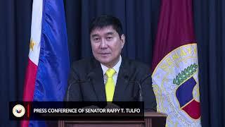 Press Conference of Senator Raffy T. Tulfo November 6 2024