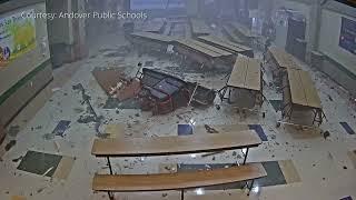 Prairie Creek Elementary School during Andover tornado