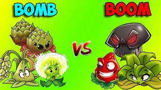 Team 3 BOMB vs BOOM Battlez - Who Will Win? - Pvz 2 Team Plant vs Team Plant