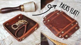 Make a Collapsable Leather Tray