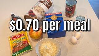 Dirt Cheap Meals You Should Be Making 70c PER MEAL Cheap Healthy Meals that DON’T SUCK