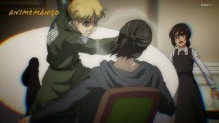 Armin picks a fight with Eren  Eren tells Mikasa that he hates her  AOTS4