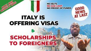 How To Get Fully Funded Scholarship In Italy in 2024  Study In Italy Without IELTS 