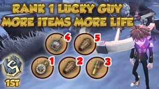 #22 1st Lucky Guy Utilize Multi Items to Kite Hunter  Leo Memory  Identity V  第五人格  제5인격