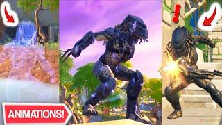 All PREDATOR FIGHT ANIMATIONS in Fortnite Chapter 2 Season 5 Fortnite Predator Animations  Voice 