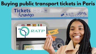 Where to buy Paris public transportation tickets RATP  Metro BUS RER Tram Part one