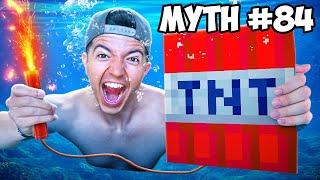 Testing 100 REAL LIFE Minecraft Myths