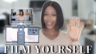 How To Film Yourself On a Smartphone Step Up Your Self-Filming Game Using a Smartphone Monitor