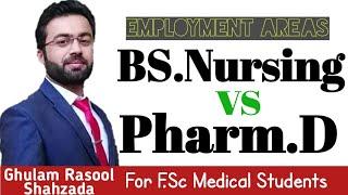 Pharm.D vs BS.Nursing Employment Areas in Pakistan