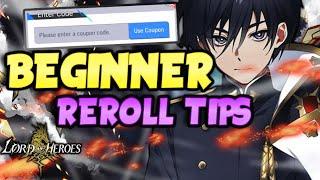 Lord of Heroes - Rerolls tips and Beginner guide - coupon codes