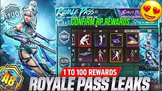 A8 ROYAL PASS  1 TO 100 RP REWARDS  ACE 8 ROYALE PASS REWARDS A8 ROYAL PASS PUBGBGMI