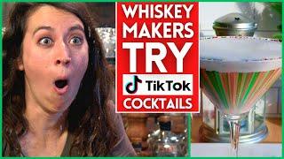 Whiskey Makers try TikTok HOLIDAY cocktails for naughty list legends