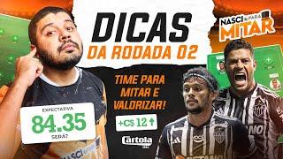 CARTOLA FC 2024 - DICAS RODADA 2 - TIME PARA MITAR E VALORIZAR.