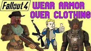 Fallout 4 How to Wear Armor Over Clothes No Mods XBOXPSPC