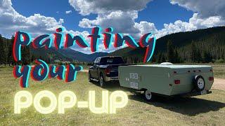 How to Paint Your Pop-Up Tent Camper-Trailer