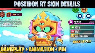 NEW POSEIDON RT SKIN  ALL GAMEPLAY + WINNING AND LOSING ANIMATIONS  BRAWLSTARS SNEAK PEEK