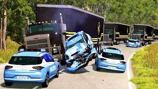 Convoys vs. Cops  BeamNG.drive