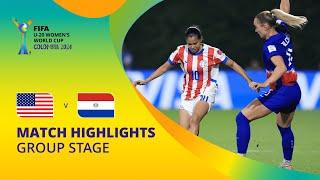 USA v Paraguay  FIFA U-20 Womens World Cup Colombia 2024  Match Highlights