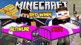 ALTIN İLE ÖLÜŞ - Bed Wars - Minecraft Yatak Savaşları wAhmet Aga