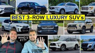 BEST Luxury Midsize 3-Row SUVs to Buy NOW -- Our Expert Ranking After Reviewing ALL of Them