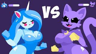 Catnap Girl VS Craftycorn Girl  Poppy Playtime chapter 3 Animation