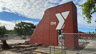 The old Eugene Family YMCA crumbles into history