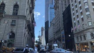 One hour of walk on 5th Ave  New York Tour 4K #travel #newyorkcity