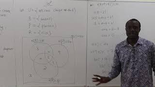 WASSCE 2021  VENN DIAGRAM....... CORE MATHEMATICS