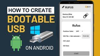 MakeCreate a Windows Bootable USB on Android Phone without PC