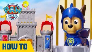 NEW PAW Patrol Rescue Knights Castle HQ Playset ️ - How to Play - Toys for Kids