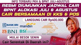 JADWAL TERBARU PENCAIRAN BPNT JULI - AGUSTUS DI KARTU KKS & PT POS & DAERAH YANG CAIR DULUAN