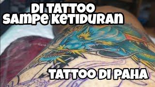proses pembuatan tato  tato di paha  tattoo indonesia