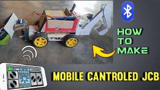 How to make JCB  Bluetooth controled JCB  at home  by Mr RG CREATION