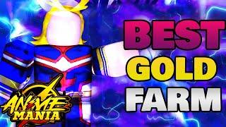 UPDATED How to level up fast Anime Mania Roblox how to farm gold quickly