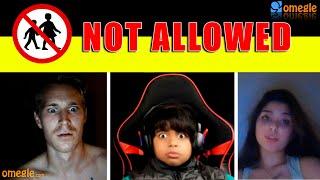 KIDS ARE NOT ALLOWED IN OMEGLE  FAKE KID PRANK  OMEGLE PRANK  SIBINISM