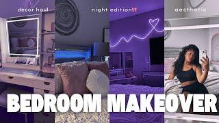 COZY BEDROOM MAKEOVER + ROOM TOUR ️  pinterest inspired + decorating new vanity decor haul